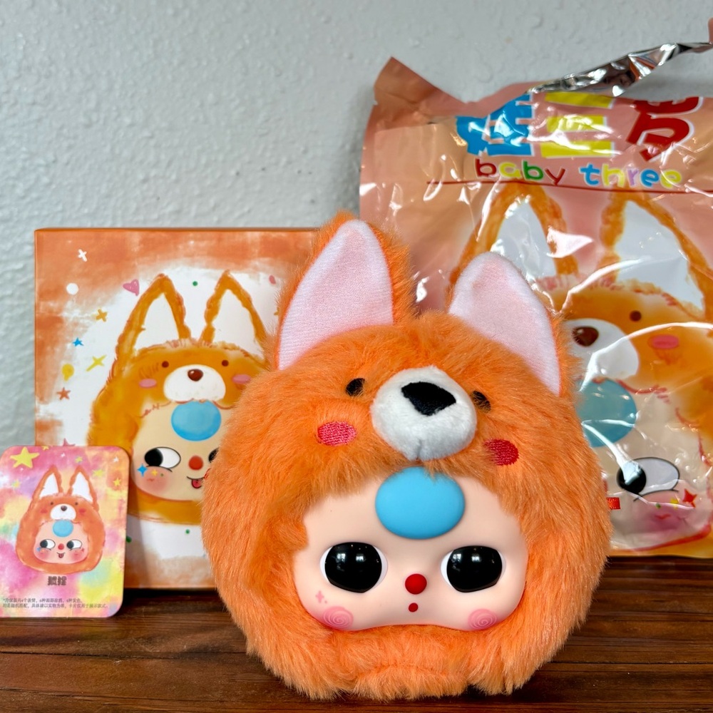 Baby Three BB3 The Original Plush Blind Box, Confirmed Fox